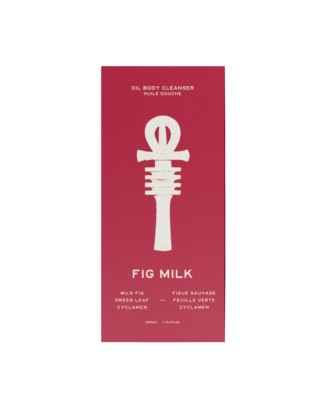 Fig Milk — wild fig, coconut, and violet leaf shower oil, a youthful and sensual fine fragrance cleanser.